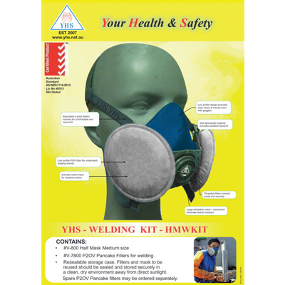 YHS Half Mask Kit (Painters, Welders & Chemical) - Complete Compressed ...