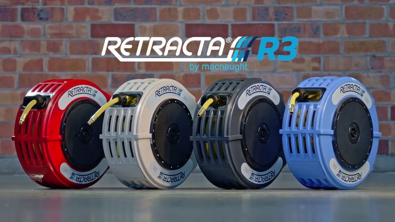 Macnaught AW315B-01 3/8" x 15m Retracta R3 Compressed Air/Water Reel - Image 3
