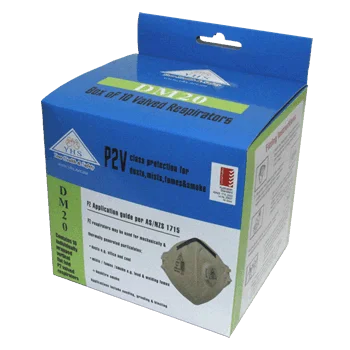 P2-V Vertical Fold Valved Respirator - Box/10 (DM20)