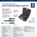 Rechargeable LED MULTI-FUNCTION Work Light Set - Image 2