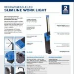 Rechargeable LED Slimline Work Light - Image 2