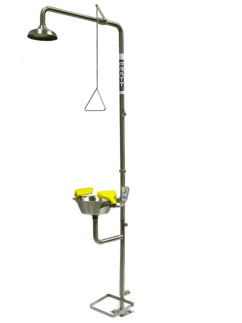 Conducting regular emergency safety shower inspections & servicing is essential to ensure correct functionality.