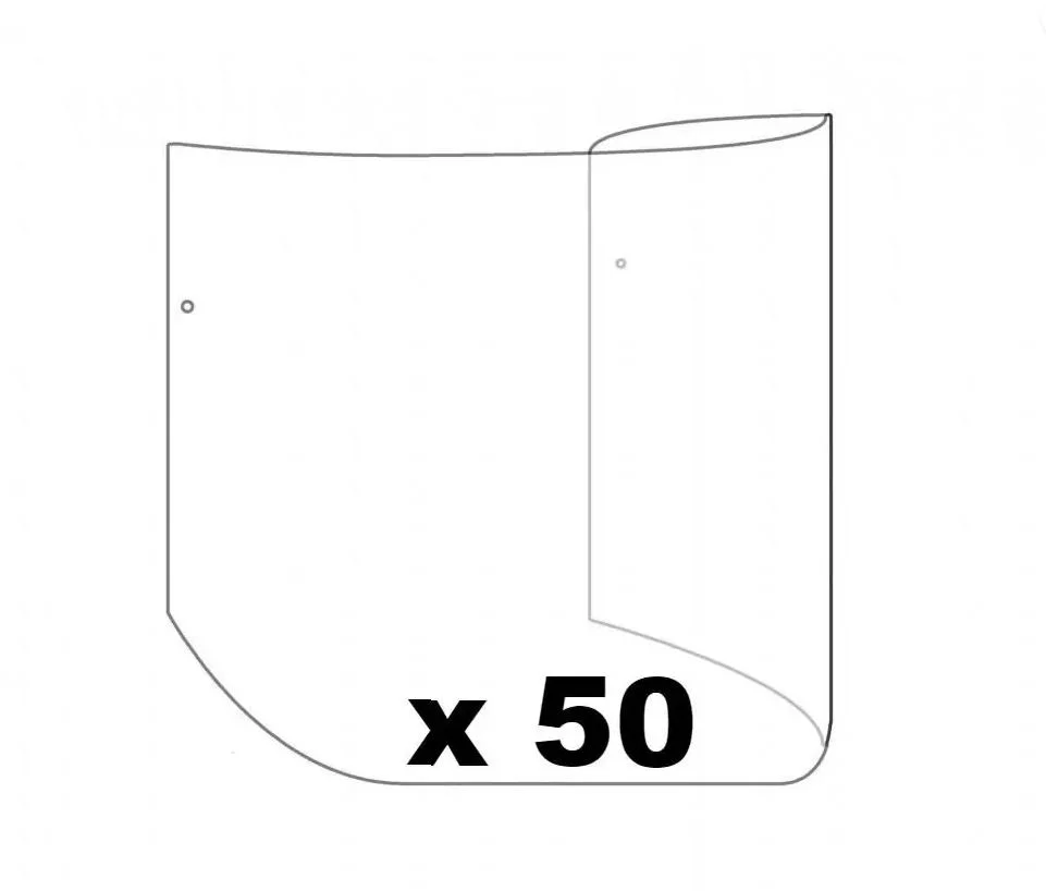 DeVilbiss PRO 650 Visor Covers 50 pack