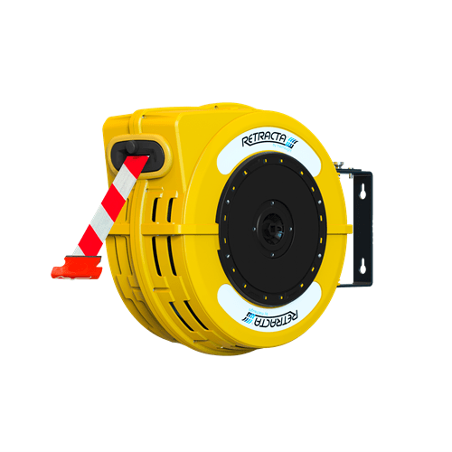 BARRIER REEL (YELLOW) - RED/WHITE DANGER X 25M TAPE - Complete