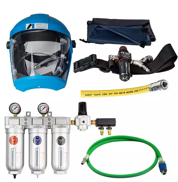 AFPCCR3S - Airfed Mask Kit, Breathing Hose and 3 Stage Filter