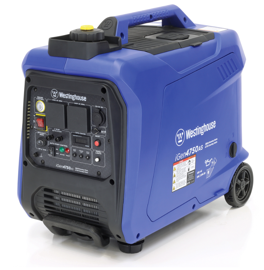 Westinghouse WPiGen4750AS 4750W Electric Start Petrol Digital Inverter Generator - Image 2